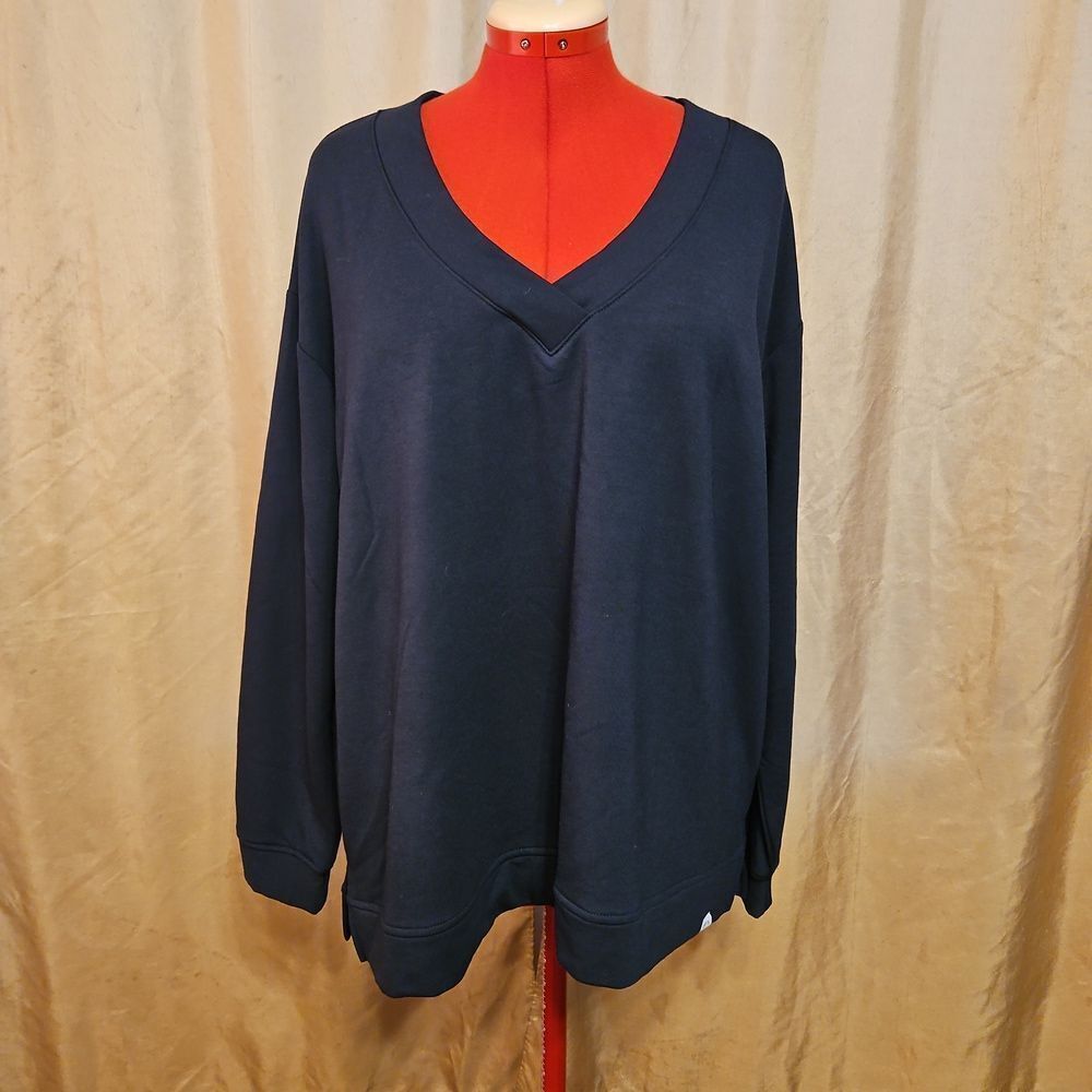 ORVIS Women's Black V-Neck Sweater